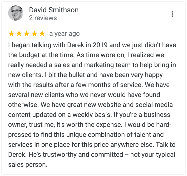 Simple Selling most recent review
