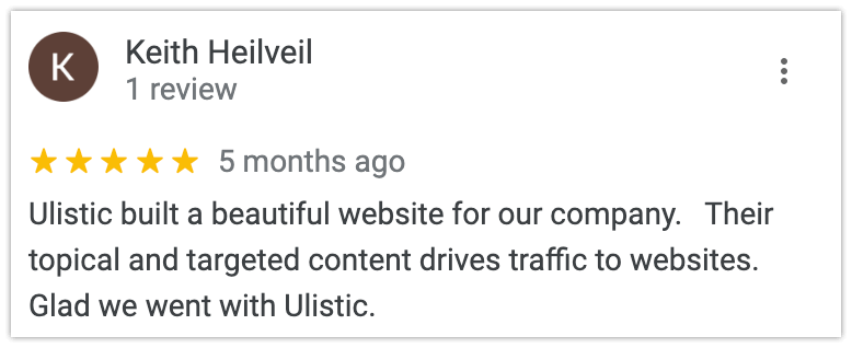 Ulistic most recent review